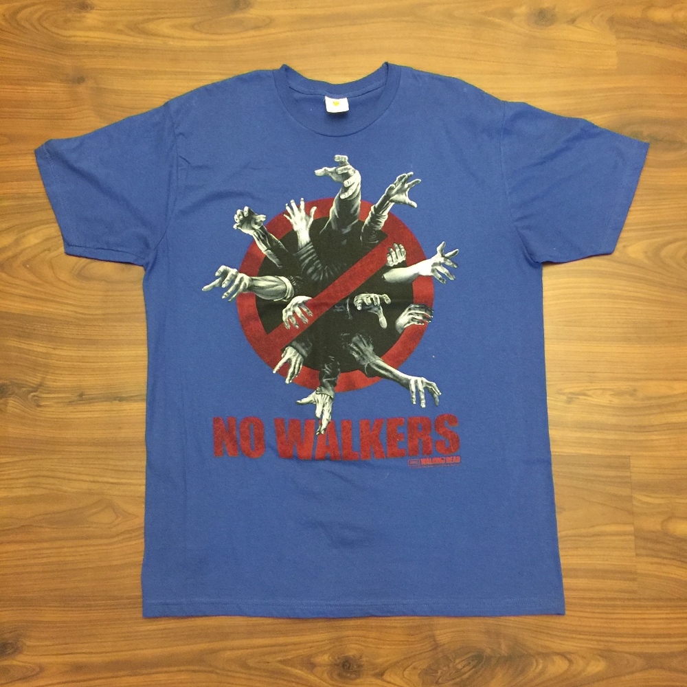 💚 The Walking Dead "No Walkers" T-Shirt XL